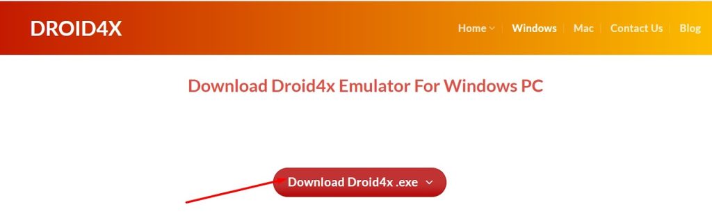 Bấm chọn Download Droid4x.exe